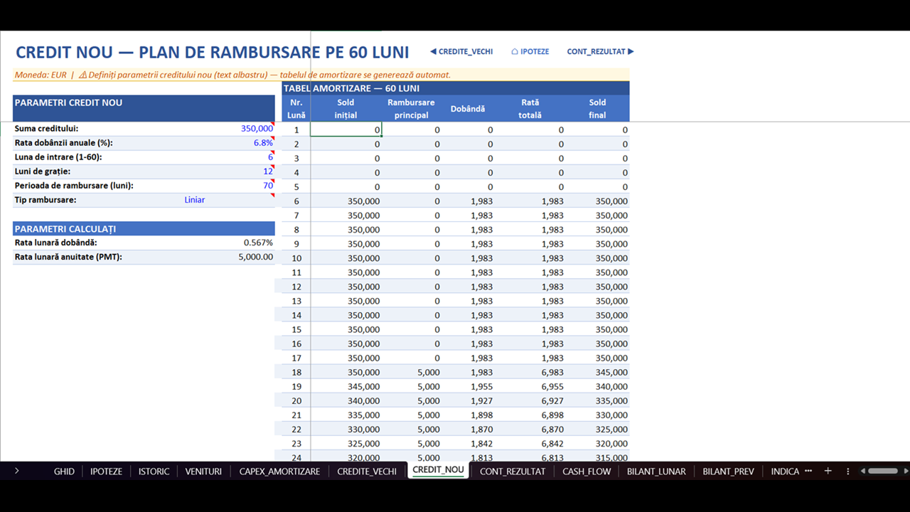 Plan de Afaceri - Model Financiar Integrat - imagine 9